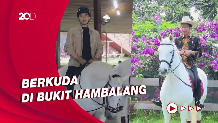 Membandingkan Gaya Jokowi-Gibran Saat Berkuda Bareng Prabowo