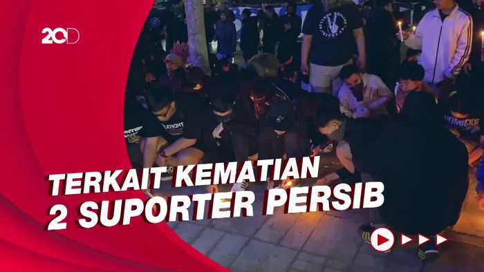 Aksi Damai Bobotoh di Kantor Persib