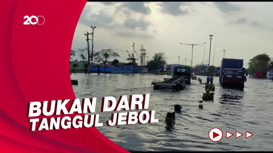 Lagi! Banjir Rob Rendam Pelabuhan Semarang, Tinggi Air Capai 1 Meter