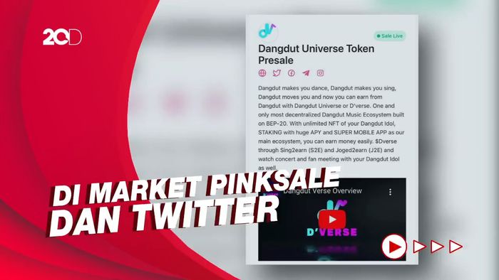 Satukan Dangdut dan Kripto, Token Dverse Trending saat Presale