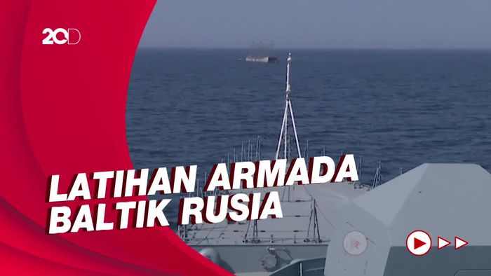 Serangan Rusia Hancurkan Kapal di Laut Baltik