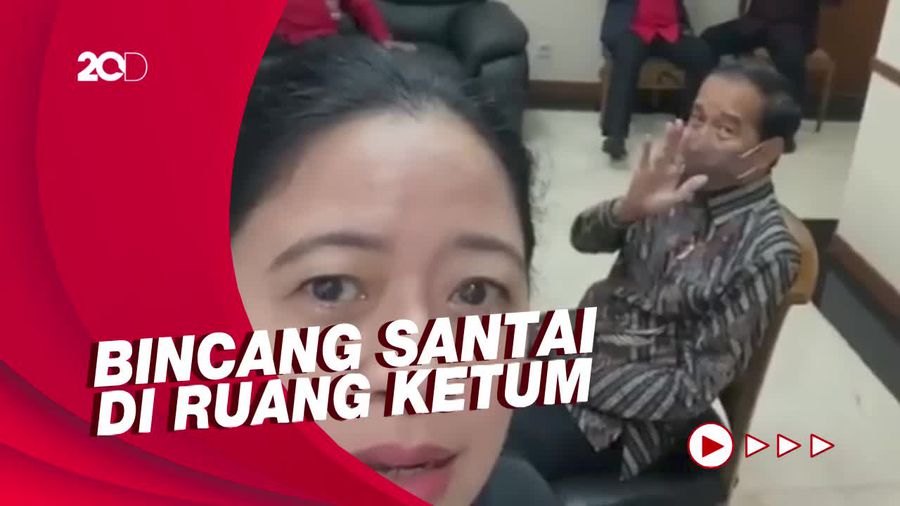 Momen Puan Nge-Vlog saat Pertemuan Jokowi-Mega Sebelum Rakernas