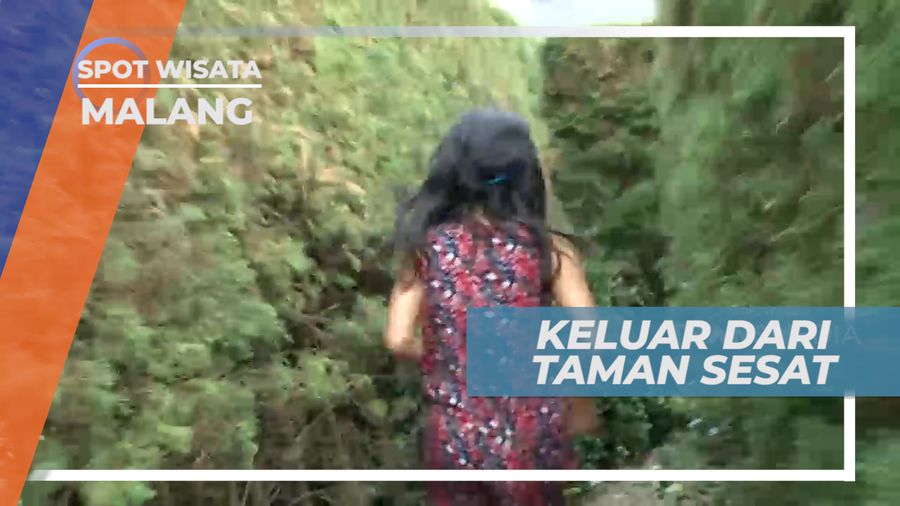 Putar-putar Mencari Jalan Keluar di Taman Sesat, Malang
