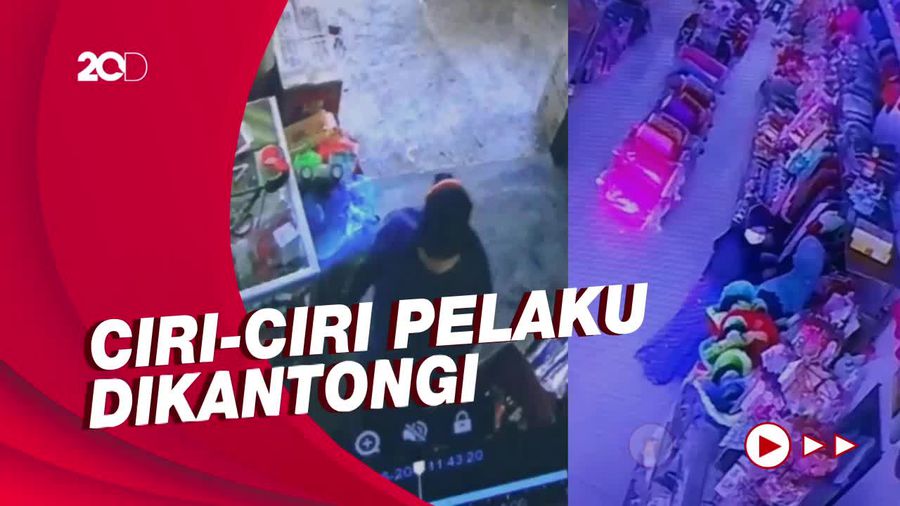 Terekam CCTV! Emak-emak Berhijab Curi 2 Toko Mainan di Probolinggo