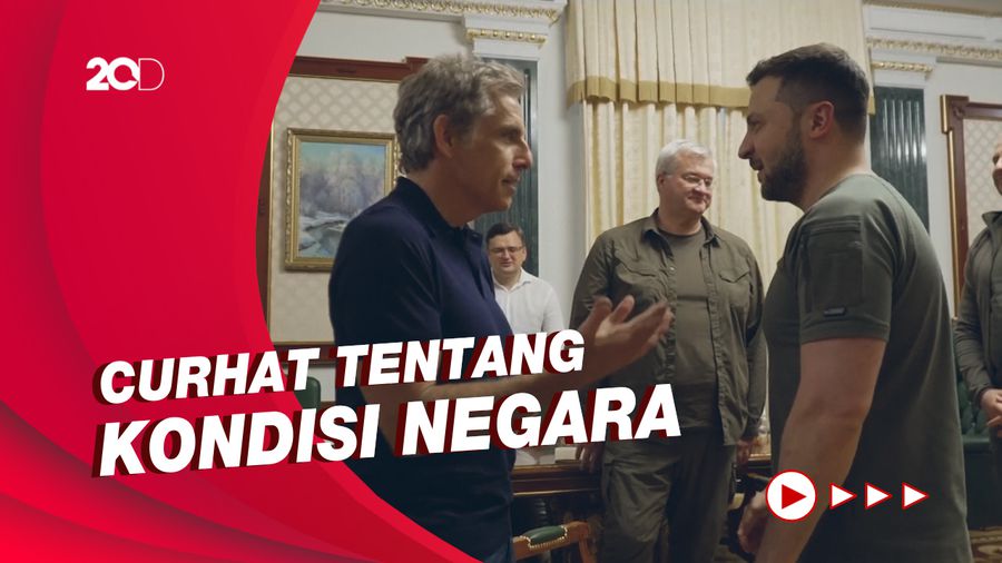 Momen Presiden Ukraina Bertemu dengan Aktor Ben Stiller