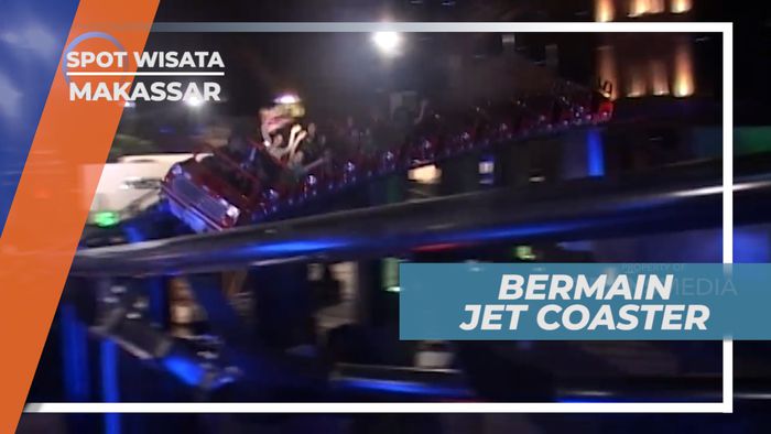 Teriak Lepas Bermain Jet Coaster di Trans Studio Makassar