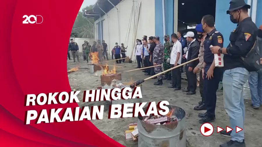 Bea Cukai Asahan Musnahkan Barang Impor Ilegal Senilai Rp 3,7 M