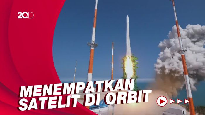 Uji Coba Kedua Peluncuran Roket Luar Angkasa Korea Selatan Berhasil