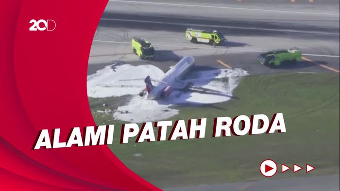 Pesawat Red Air Tergelincir di Bandara Internasional Miami