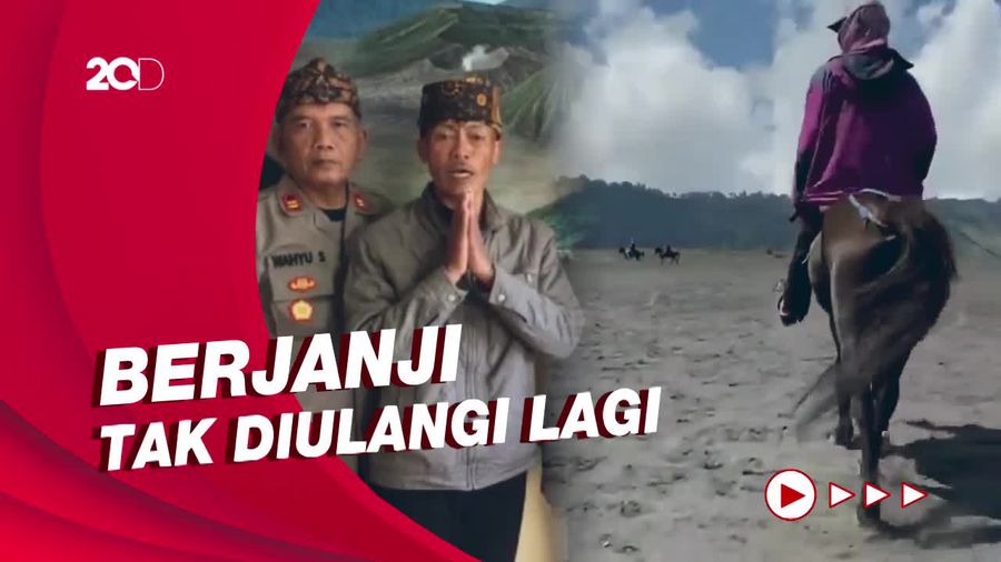Permintaan Maaf Oknum Ojek Kuda yang Palak Wisatawan di Bromo