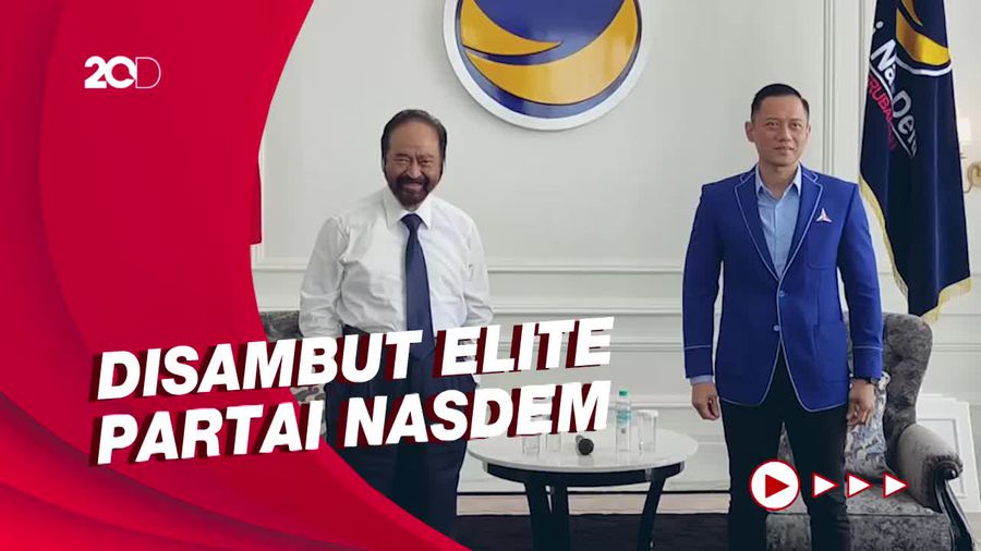 AHY dan Rombongan Sambangi Kantor DPP NasDem