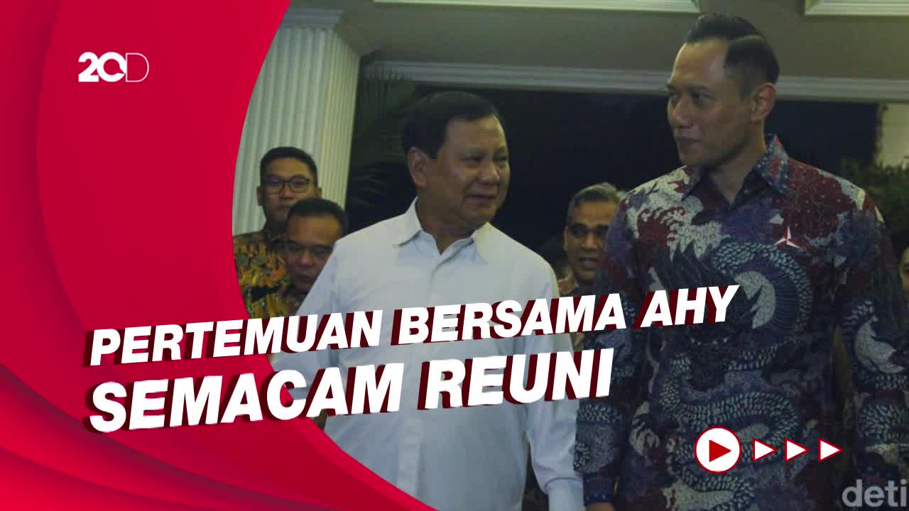 Temui AHY Di Kertanegara, Prabowo Titip Salam Hormat Ke SBY