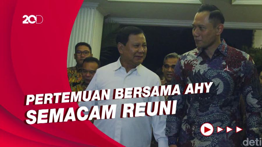 Temui AHY di Kertanegara, Prabowo Titip Salam Hormat ke SBY