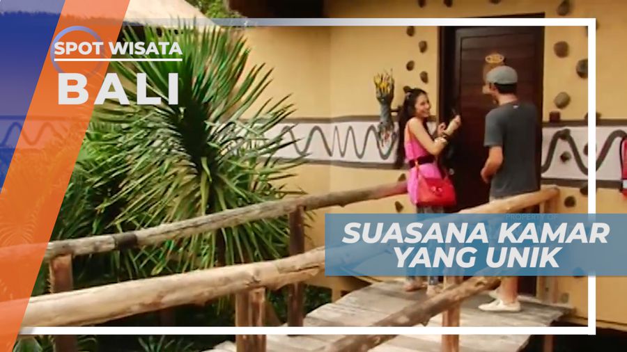 Kamar Penginapan dengan Tema Afrika dan Pemandangan Para Satwa, Bali