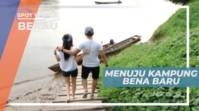 Berperahu Menuju Desa Bena Baru Berau Kalimantan Timur