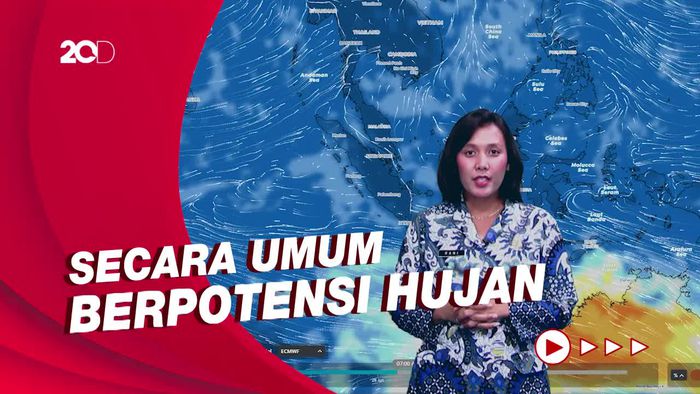 2 Sirkulasi Siklonik Picu Potensi Hujan, Cek Prakiraan Cuaca 34 Kota di Indonesia!