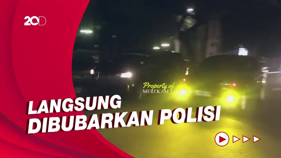 Bikin Macet! Viral Balap Mobil Liar Tutup Jalan di Senayan
