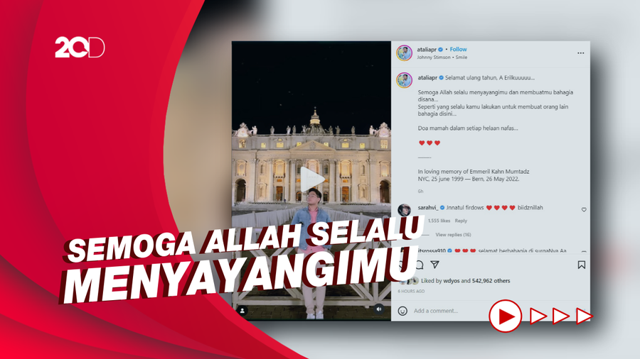 Doa Atalia Praratya di Hari Ultah Mendiang Eril