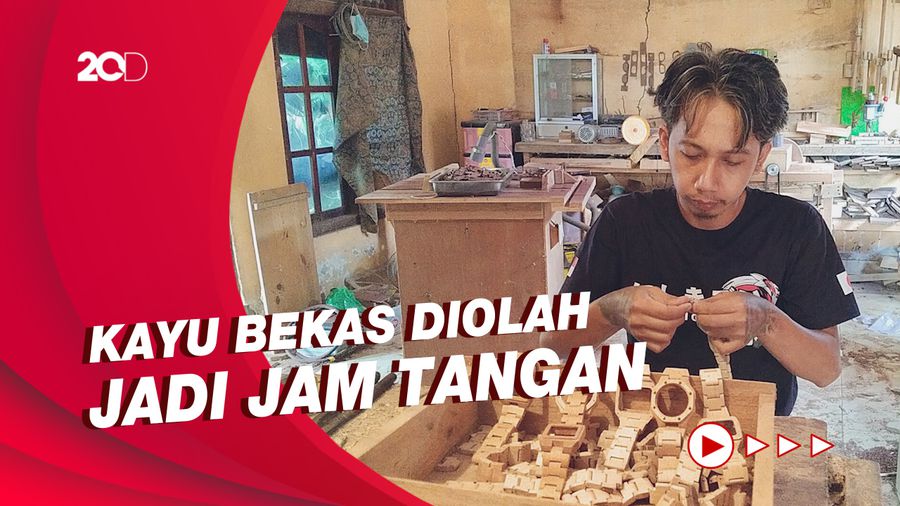 Unik! Ada Kerajinan Jam Tangan Berbahan Kayu