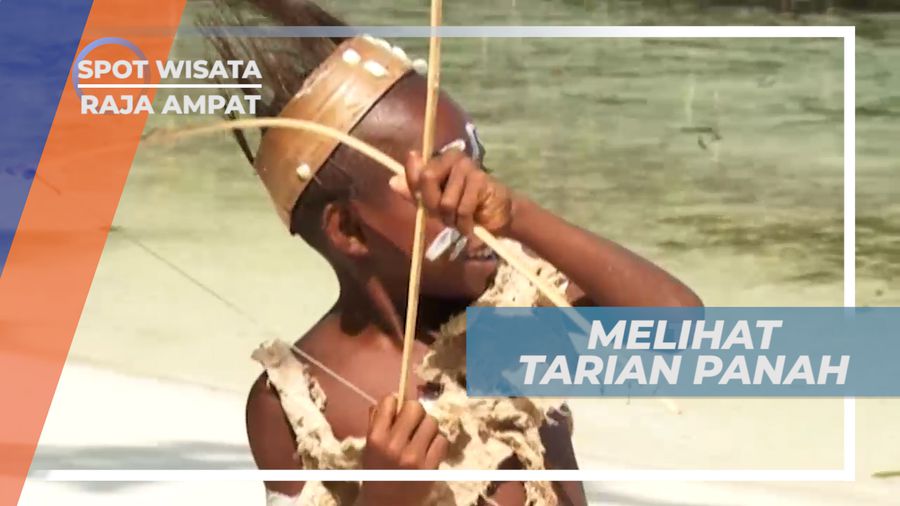 Tarian Panah Meriah Anak-anak Masyarakat Raja AMpat