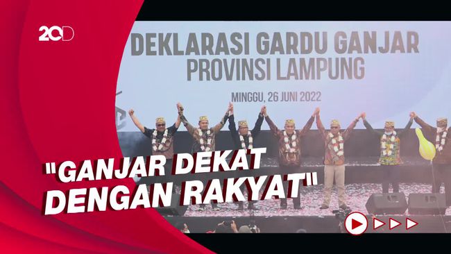 Ribuan Relawan Berkumpul di Lampung, Dukung Ganjar Nyapres 2024