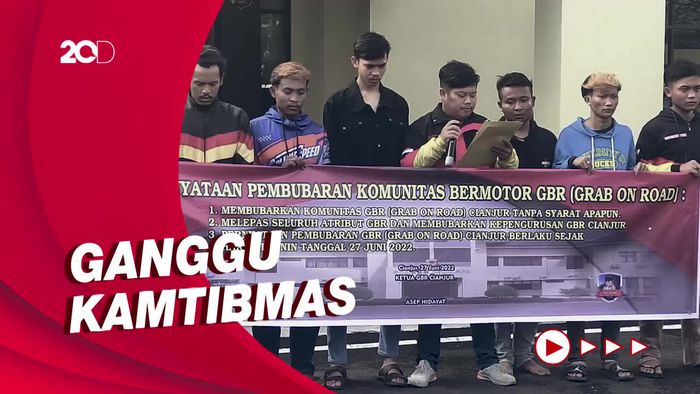 Buntut Pembacokan Bocah 14 Tahun, Geng Motor GBR Cianjur Dibubarkan