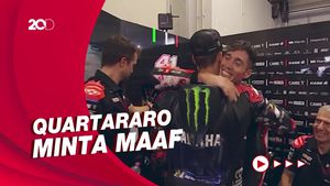 Saat Quartararo Datangi Pit Espargaro Usai Insiden Tabrakan di Assen