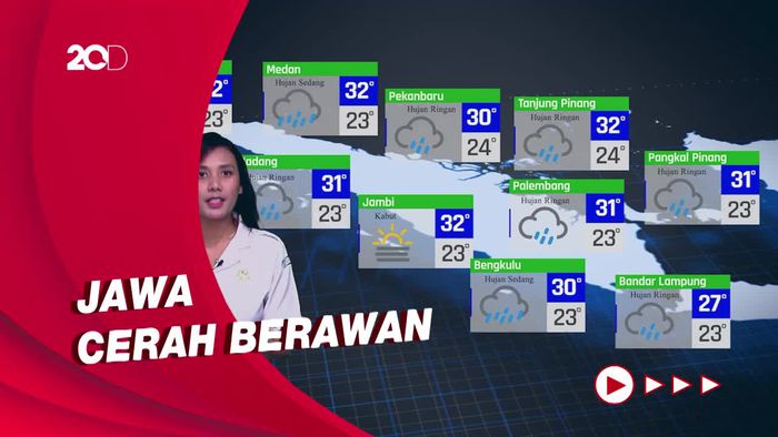 Sumatra & Kalimantan Secara Umum Hujan, Cek Kota Lainnya di Sini!