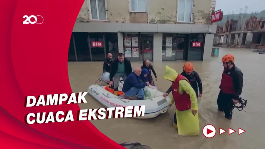 Turki Dilanda Banjir Besar Akibat Hujan Lebat