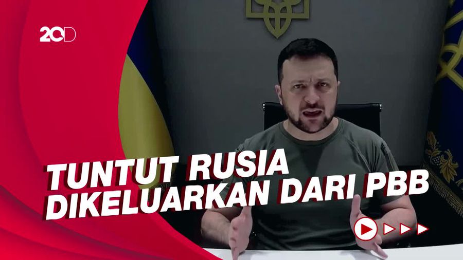 Mal Ukraina Digempur Rudal, Zelensky Minta PBB Cap Rusia Teroris