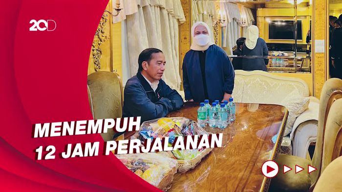 Jokowi Naik Kereta ke Ukraina Ditemani Camilan hingga Buah-buahan