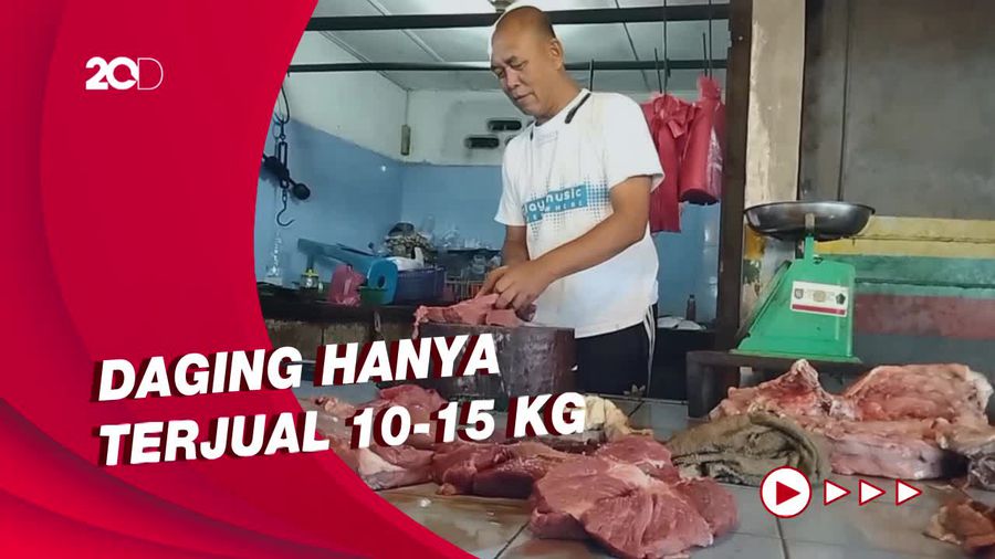 Pedagang Daging di Asahan Curhat, Hanya Jual 10 Kg Sehari Saat PMK