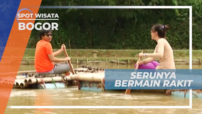 Dayung-dayung, Serunya Bermain Rakit di Tengah Telaga, Bogor