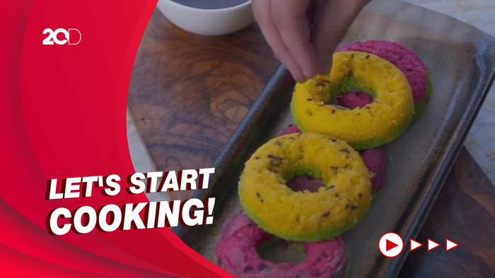 Masak Masak: Bikin Donat Kukus Semangka Warna-warni