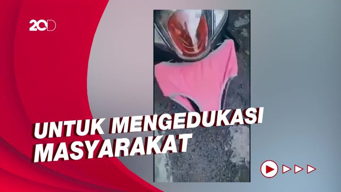 Emak-emak Tutup Pelat Pakai CD Jadi Duta ETLE Usai Minta Maaf
