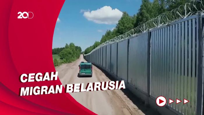 Polandia Tuntas Bangun Tembok Pembatas dengan Belarusia Sejauh 186 Km