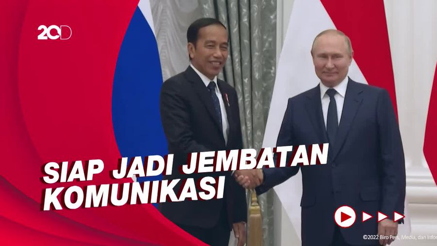Bertemu Putin, Jokowi: Saya Telah Sampaikan Pesan Zelensky