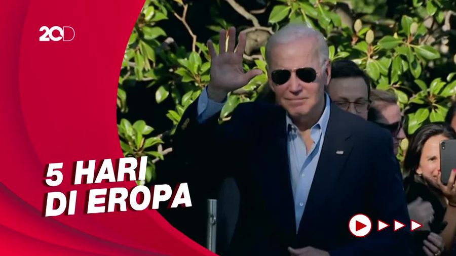 Usai Hadiri Pertemuan G7, Joe Biden Semangat Banget Tiba di AS