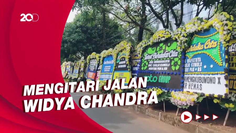 Rumah Duka Tjahjo Kumolo Terus Dibanjiri Karangan Bunga Duka Cita