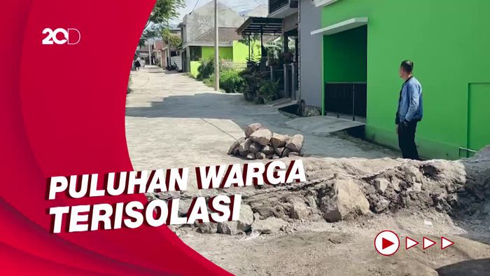 Waduh, Akses Jalan Perumahan di Cianjur Ditembok Pemilik Tanah