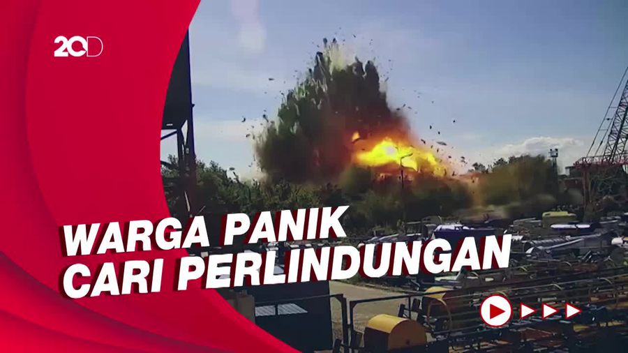 Rudal Rusia Hantam Mal Ukraina, Warga Panik Nyebur ke Danau