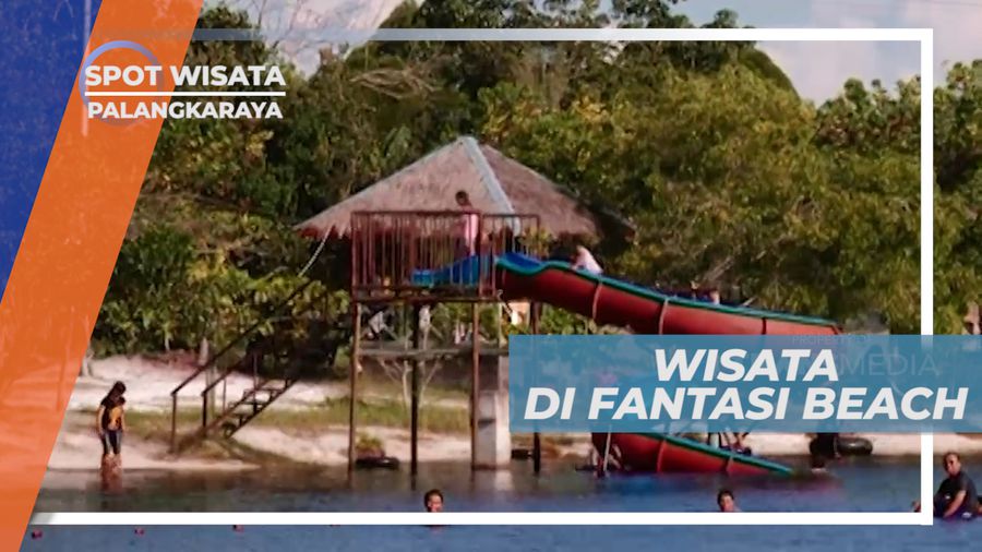 Fantasi Beach, Serunya Bermain di Pantai Buatan yang Tanpa Ombak, Palangkaraya