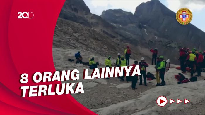 Gletser di Pegunungan Alpen Italia Runtuh, 6 Orang Tewas