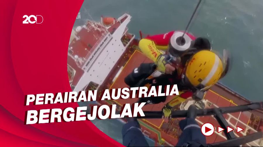 Helikopter Penyelamat Gagal Evakuasi 21 Awak Kapal di Australia