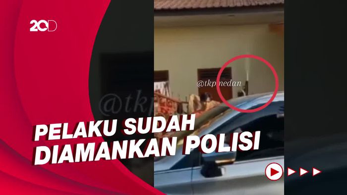Heboh Aksi Koboi Lepas Tembakan Saat Pelantikan Kades di Sumut