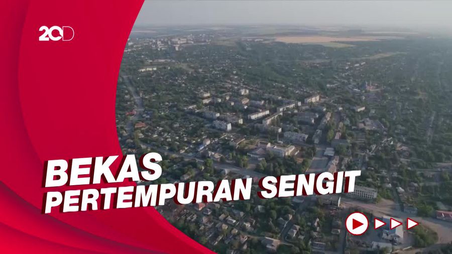 Kondisi Kota Lysychansk Hancur Berantakan Usai Direbut Pasukan Rusia