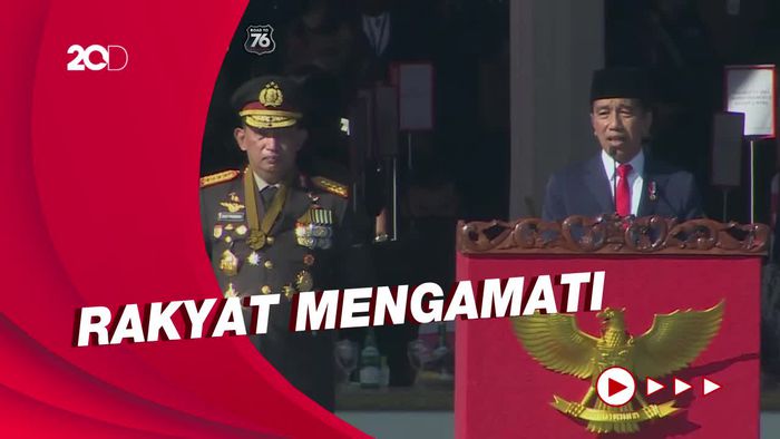 Jokowi ke Polri di Hari Bhayangkara: Bekerjalah dengan Hati-hati!