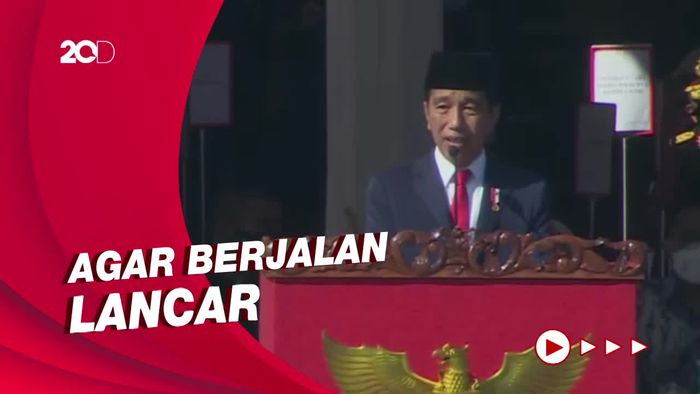 Jokowi Minta Polri Kawal Pembangunan IKN hingga Pemilu 2024