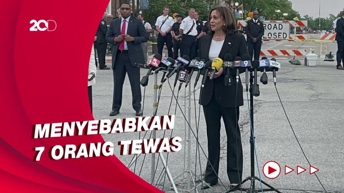Wapres AS Kamala Kunjungi Lokasi Penembakan saat Parade Kemerdekaan