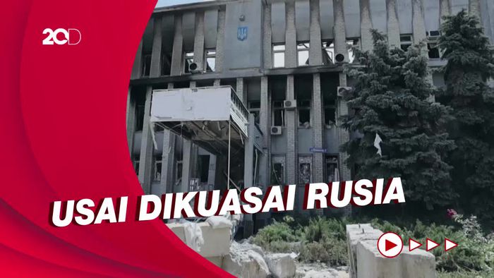 Sunyi Sepi di Kota Lysychansk